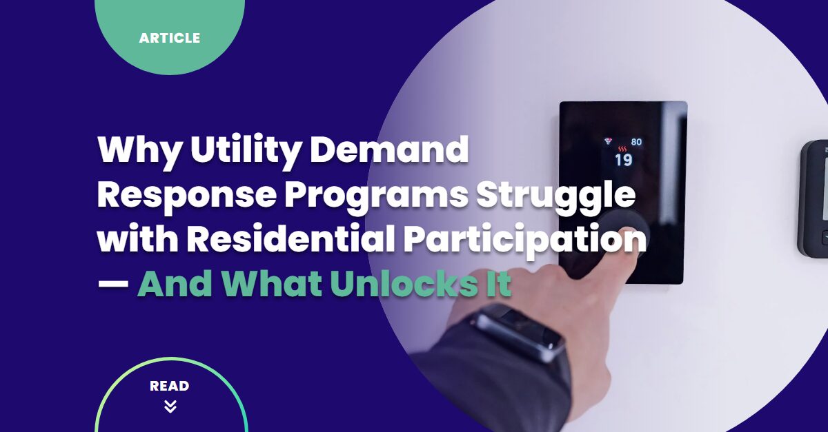 Why Utility DR Programs Struggle with 38% Residential Gap