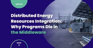 Distributed energy resources integration in practice — substation with solar carport canopy, battery storage containers, and EV chargers