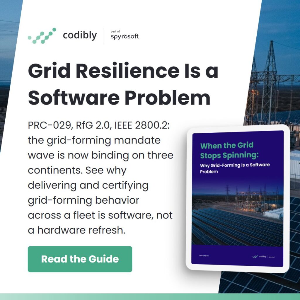 Grid resilience and grid-forming whitepaper promo - Codibly