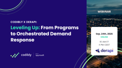 Leveling Up: From Programs to Orchestrated Demand Response, Codibly and Derapi webinar, September 24, 2026